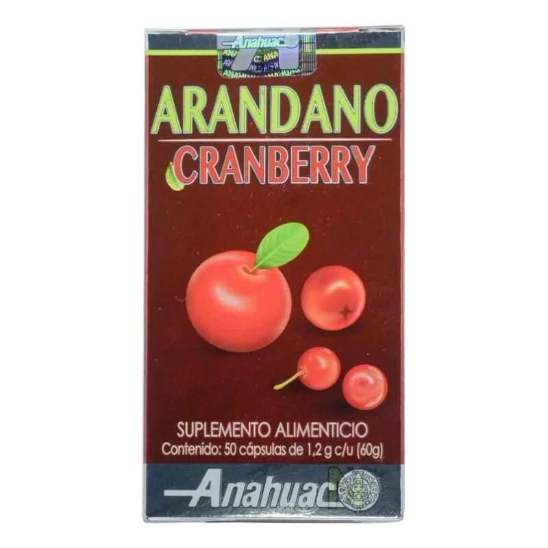 Suplemento Arándano Rojo Anahuac Cápsulas Porciones