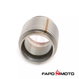 FAPO 2" ID T304 SS EXHAUST FLEX BELLOWS 2.55" Long Flex Joint Pipe ULTRA STRONG