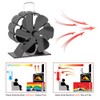 6 Blades Heat Powered Stove Fan Wood Burning Stove Fireplace