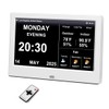 2025 Digital Clock with Weather Forecast & Temperature/Humidity Large Display,Auto