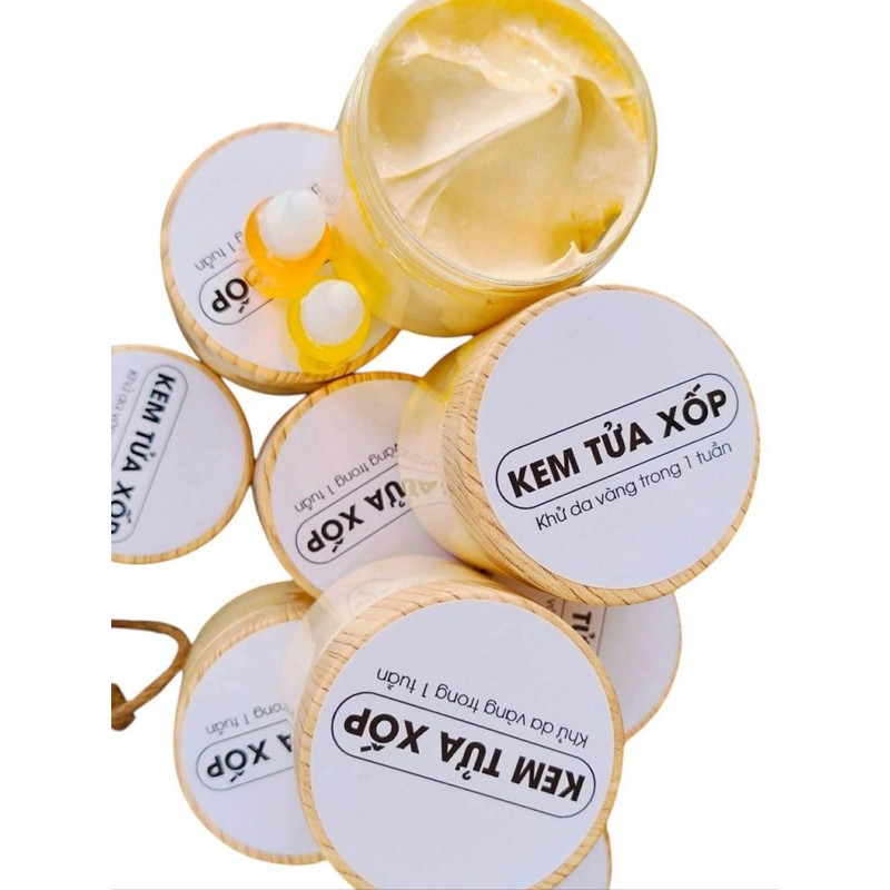 Kem Tua Xốp Dưỡng Trắng Da Free 1 Serum Body
