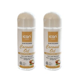 Ican London Hair Polisher Coconut Oil Smoothing Serum, 2 x 207ml