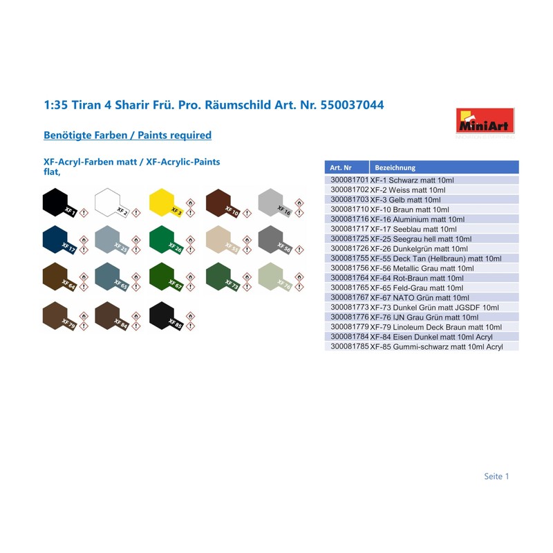 Miniart MIN37044 Unassembled Plastic Model kit