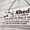 RED OCEAN Garden Shed Garage Man Cave Sign Hanging Wall