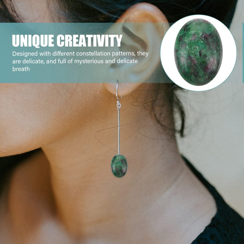 COHEALI Flatback Cabochons Stone Beads Craft Gemstones for DIY Jewelry