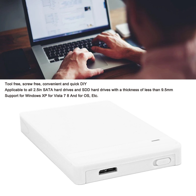 2.5in Hard Drive Enclosure USB3.0 Plug and Play Mobile HDD