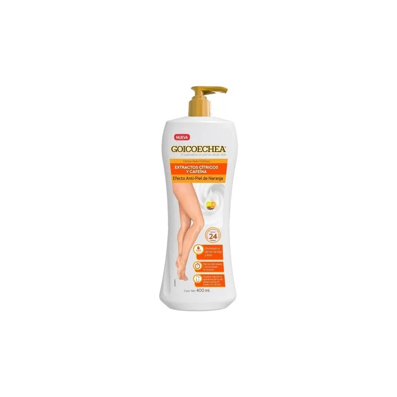 Goicoechea Crema Anticelulitis para Piernas con Extracto de Naranja, 400ml