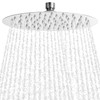 QWORK® 8-Inch Rainfall Shower Head, 360° Adjustable Shower Head, Round