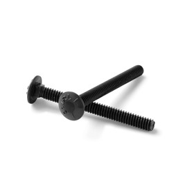 1/4"-20 x 3 (FT) Coarse Thread Grade 5 Carriage Bolts Medium Carbon Steel Black Oxide - Pack of 50