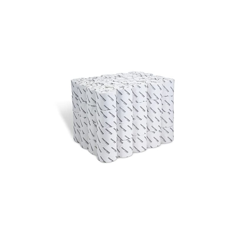 COASTWIDE 2-Ply Toilet Paper, 100% Recycled Individually Wrapped Bath Tissue,