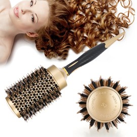 Cepillo para Cabello Redondo, Cepillo Secador de Cabello Cerámica para Hogar y Peluquería, Resistente al Calor Antiestático Cepillo de, Peinetas para Cabello para Secador de Pelo(53mm)