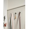 JIASENBAO 4 Pack Adhesive Crystal Towel Hooks for Bathrooms Black