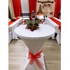 Tina's 24x43 Cocktail Spandex Stretch Square Corners Tablecloth (24x43, 2pc