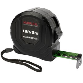 Tape Measure, Measuring Tape, Tape Measure 16 Ft, Measuring Tape Retractable Black Measurement Tape with Self-Locking Belt Clip Fluorescent Coating for Carpenter Surveyors Engineers Electrician