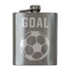 Soccer - 7 oz Rectangular Flask Gift Set | Perfect