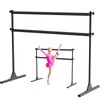 5FT Height Adjustable Freestanding Ballet Barre with Fabric Sleeve Portable