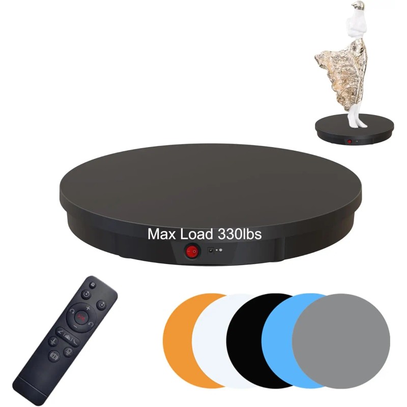 20.5inch Motorized Rotating Display Stand, Remote Control Angle, Speed,330Lbs Load/Wiredmaterial: