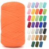 400G Tshirt Yarn for Crocheting,Orange T Shirt Chunky Elastic Fabric
