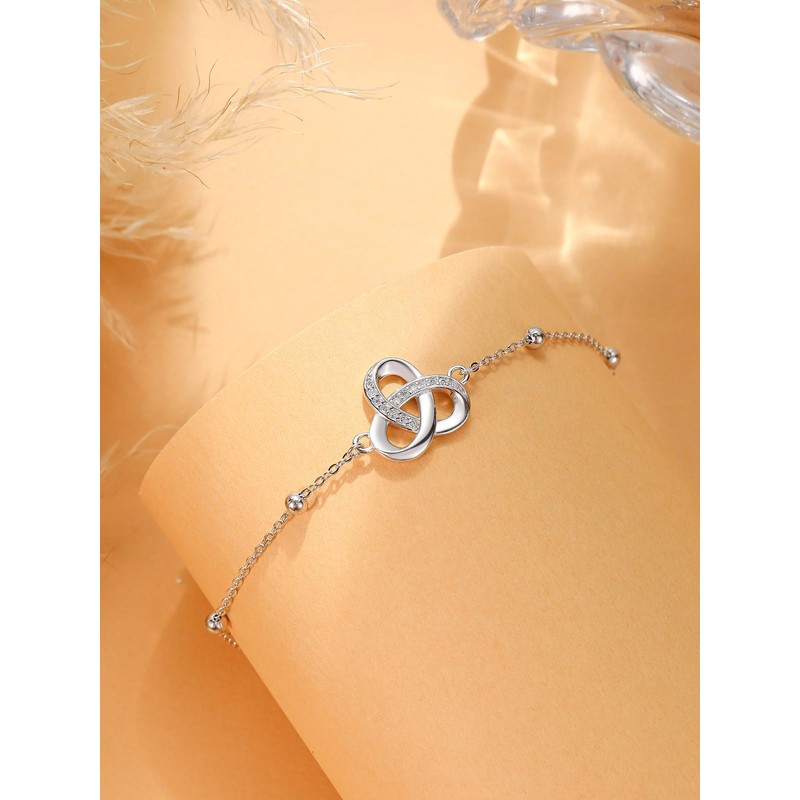 Palpitate Celtic Knot Bracelet Irish Jewelry 925 Sterling Silver Trinity