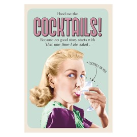 Wet Your Whilst, Funny Birthday Card, Because No Good Story Starts With 'That One Time I Ate Salad'. Happy Birthday Card for Her, Generic Birthday Card