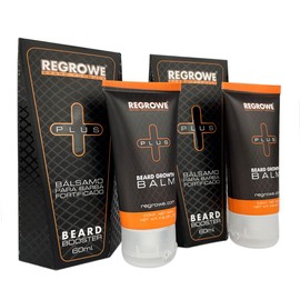 Regrowe - Bálsamo de Crecimiento de Barba Fortificado Regrowe Plus 5% | 2 Piezas…