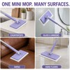 2 Pack Hands-Free Rotating Mini Mop for Wet & Dry