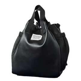 Fredrick Packers BLK 221300844IVOFREE EC Limited Product BLOOM SHOULDER ECO LEATHER Eco Leather Shoulder Bag Tote Bag Leather Bag Simple Plain Ladies