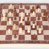 3 In 1 Wooden Chess Checkers Backgammon Set Portable Wooden