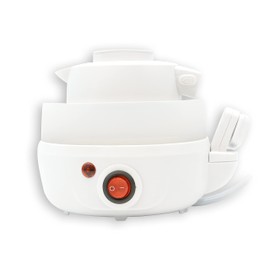 Leisurewize - Folding Portable Travel Kettle, 240V | Low Wattage 1000W | 0.6L Max Capacity | Space Saving Collapsible Kettle | Camping Motorhome Caravan Kettle | Automatic Reboil | LW671