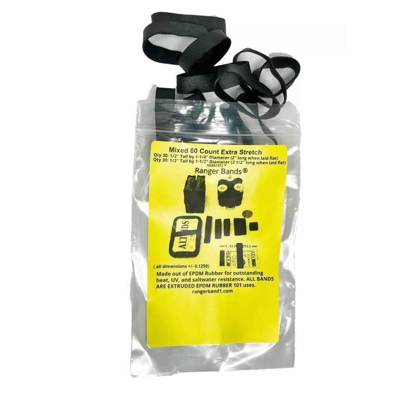 Ranger Bands® 60 Mix Heavy Duty EPDM Rubber Tactical Bands