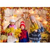 CHAIYA 7x5ft Thanksgiving Photography Backdrop Autumn Harvest Backdrop Thanksgiving Barn