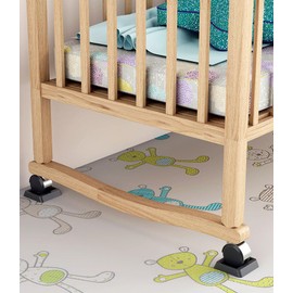 Caster Stopper, Floor Scratch Resistant Wheel, Anti-slip Mat, Soundproof Damper, Computer Chair, Crib Fixator, Elastic Rubber, Abrasion Resistant, Black, 4-Piece Set