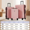 Merax Sets 3 Pcs, ABS Hardside Suit case Carry-on, Checked