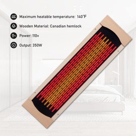 iDOTODO Full Far Infrared Carbon Fiber Glass Red Light Heater Tube, Infrared Sauna Heater Tube Sauna Accessories, 110V Heater, Infrared Suana Heating Element Tube for Wooden Indoor/Outdoor Sauna