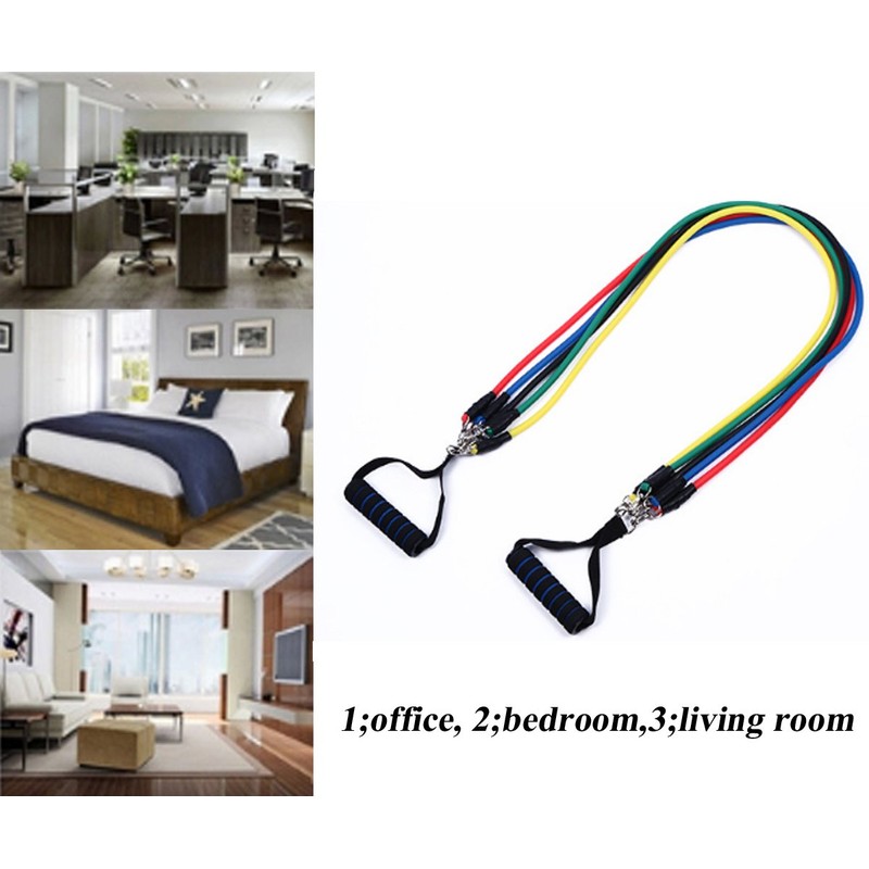 Exercise Fitness Resistance Bands Set Stretch Bands Set Bodybuilding Elastic