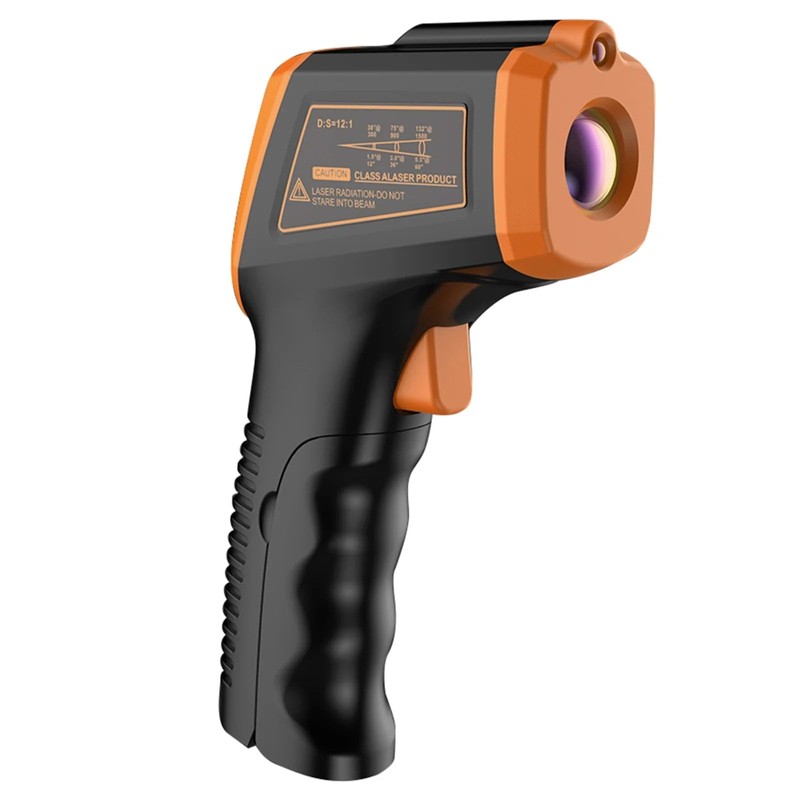 SpeedyFPV Industrial Infrared Thermometer, Digital LCD Display, -58-752°F Range, 12:1