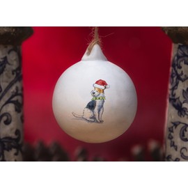 Image Industry Fox Terrier Ceramic Bauble - Tree Decoration - Christmas Decorations Dog Gift - Dog Lovers