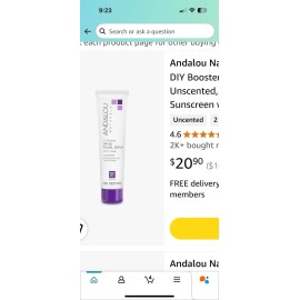 Andalou Naturals SPF 30 Facial Serum