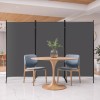 SEGAWE 3 Panel Room Divider 6Ft Folding Privacy Screen Freestanding