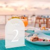 JOYIT JOYIT Frosted Arch Wedding Table Numbers 1-50 with Stands
