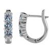 Silvershake Simulated Color Change Alexandrite 925 Sterling Silver English Hook