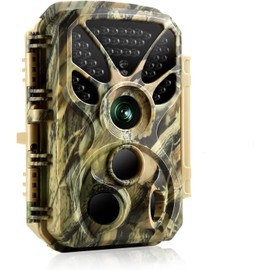 Trail Camera 32MP 2160P H.265 HD 4K Motion Activated Game Hunting Camera with Night Vision IP66 Waterproof for Outdoor Scouting Wildlife Monitoring Home Security
