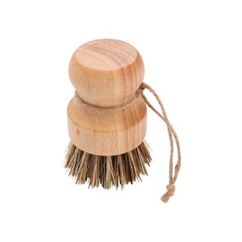 Tiardey 2PCS Bamboo Dish Brush Wooden Washing up Brush Eco Natural Wood Sisal Fibre Bristle Dish Brush for Dish Washing Cast Iron Pots Pans Skillet Sink