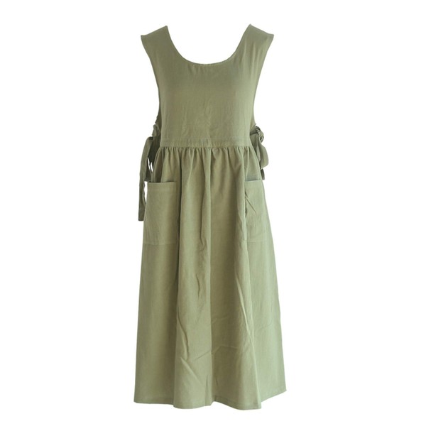 Premium Plus Size Apron Adjustable Waist Bib Apron, Soft Cotton