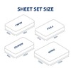 Cathay Home Single Flat Sheet, Queen (90" x 102"), Aqua