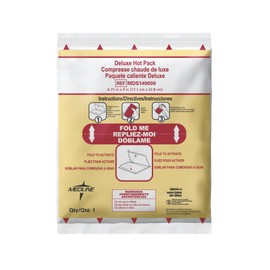 Medline Accu-Therm Deluxe Instant Hot Pack, Single Use, 6" x 8" (Pack of 24)
