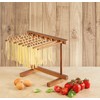 KitchenCraft World of Flavours Collapsible Wooden Pasta Drying Rack, Brown,