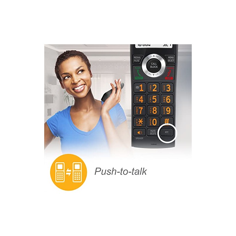 AT&T CL82219 DECT 6.0 2-Handset Cordless Phone for Home with