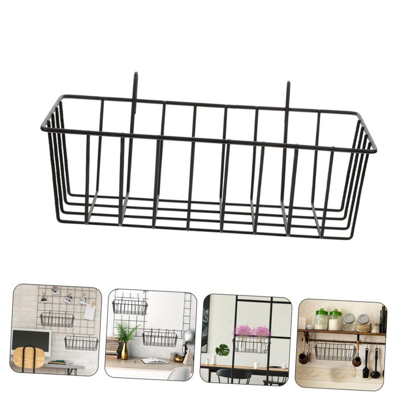 Zerodeko 2Pcs Wall Mount Hanging Wire Baskets for Kitchen Bathroom