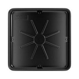 Washing Machine Drain Pan, Features a Heavy Durable Plastic Construction,Protects Floors from Leaksf,Size 30X32 Including 1" Drain Fittings(Black)